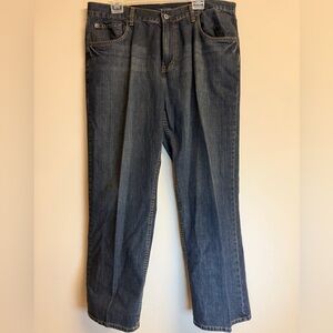 Tommy Hilfiger Relaxed Freedom Jeans Men's 38x30 Blue Distressed Denim New